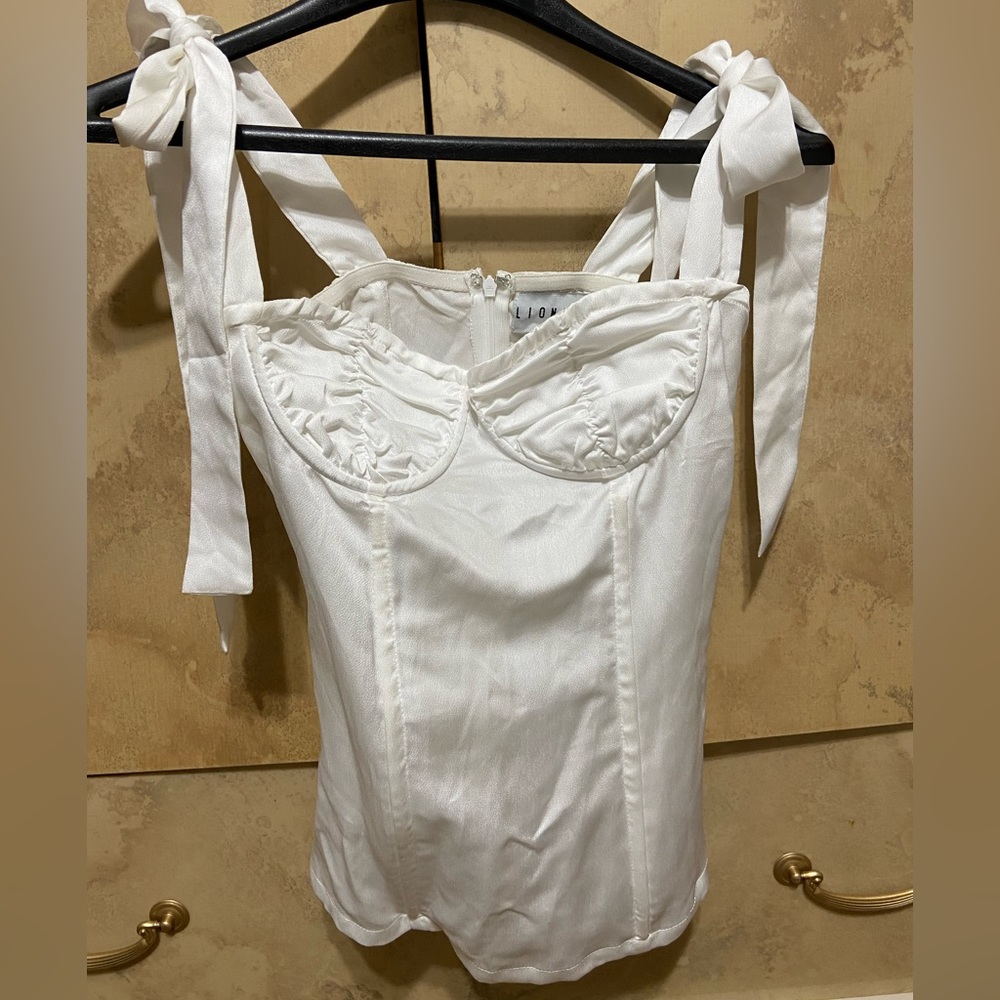 White Corset top size small